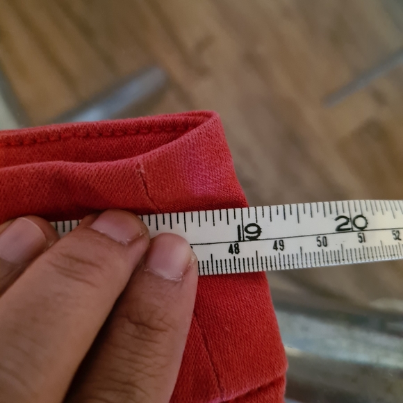 Katies 18 Red Distressed False Front Pockets Summer Autumn Denim Jeans Pants - Picture 7 of 11